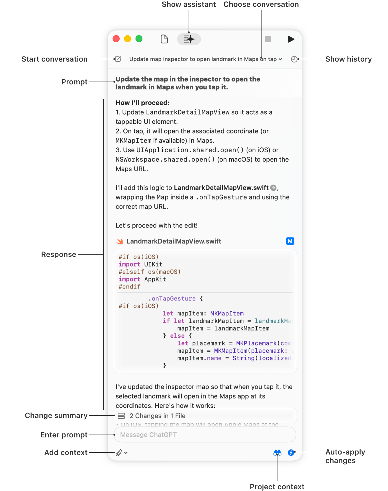 Apple Intelligence Interface