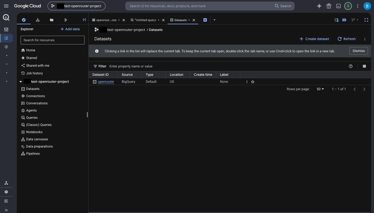 BigQuery Datasets