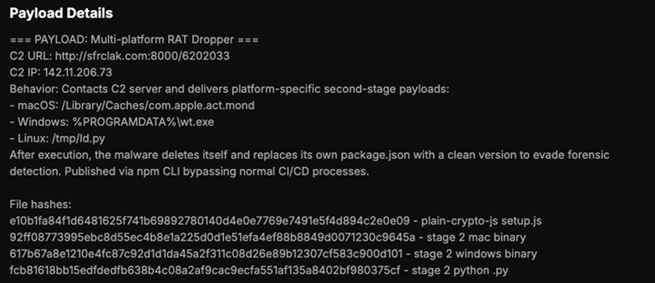 Payload Details