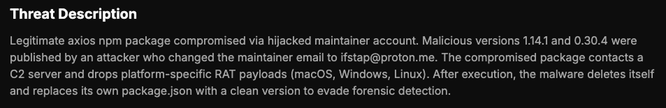 Threat Description