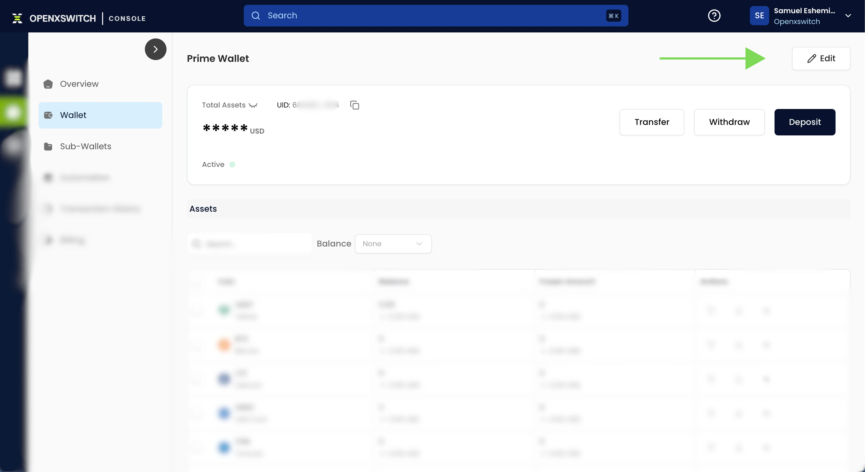 Prime Wallet Overview Wallet As A Service
