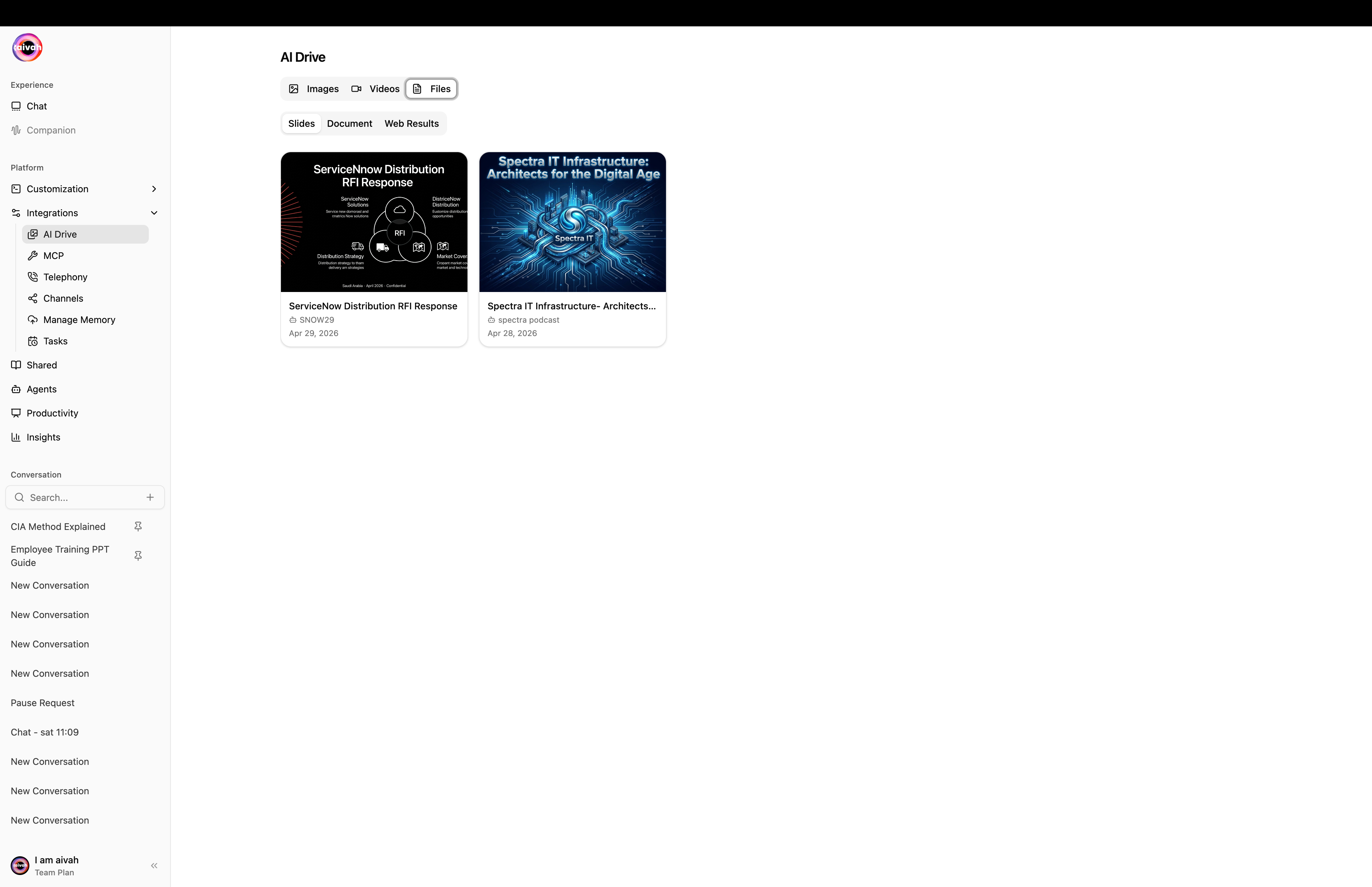 AI Drive slides