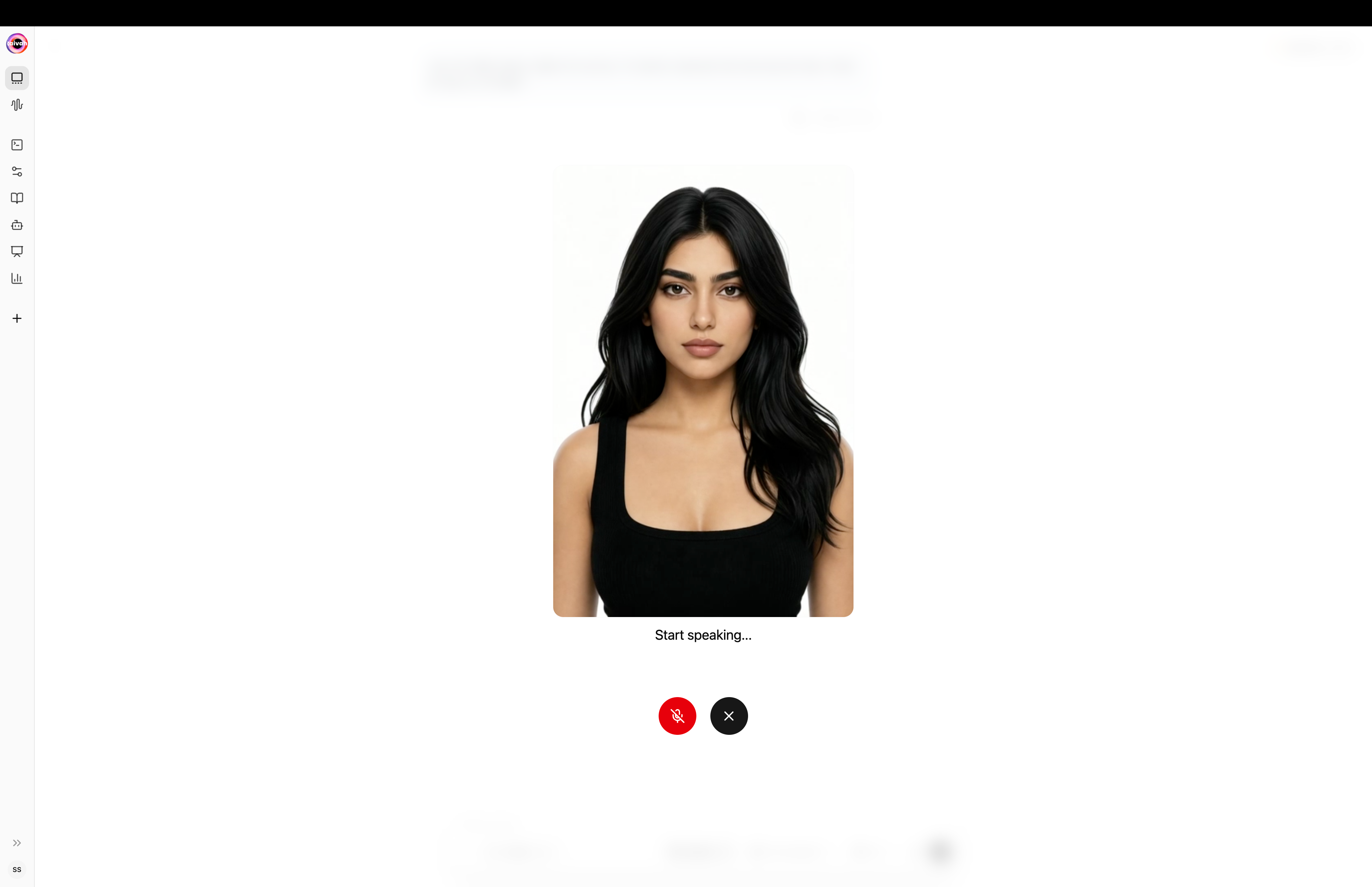Avatar chat character fullscreen