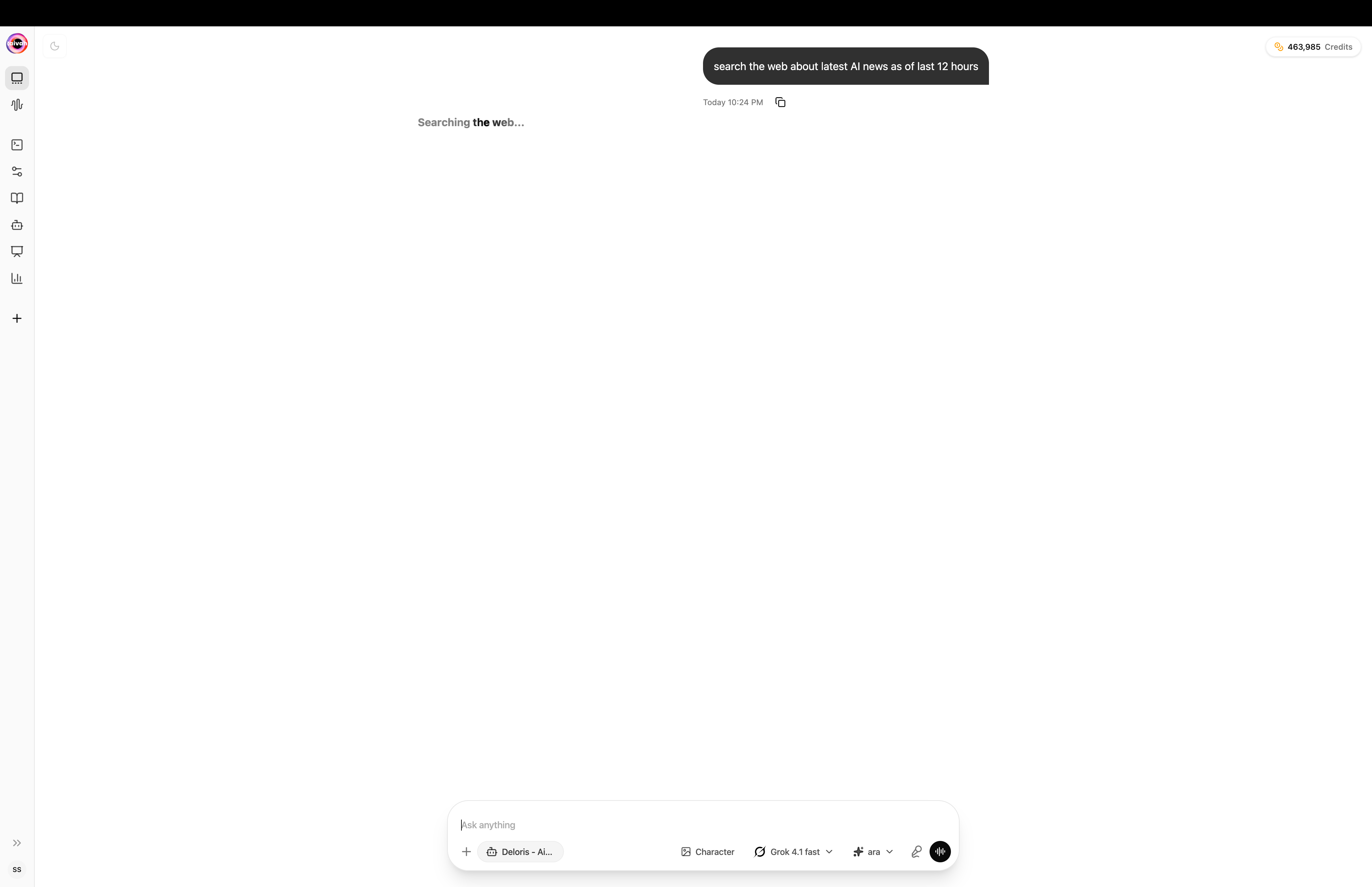 Chat web search
