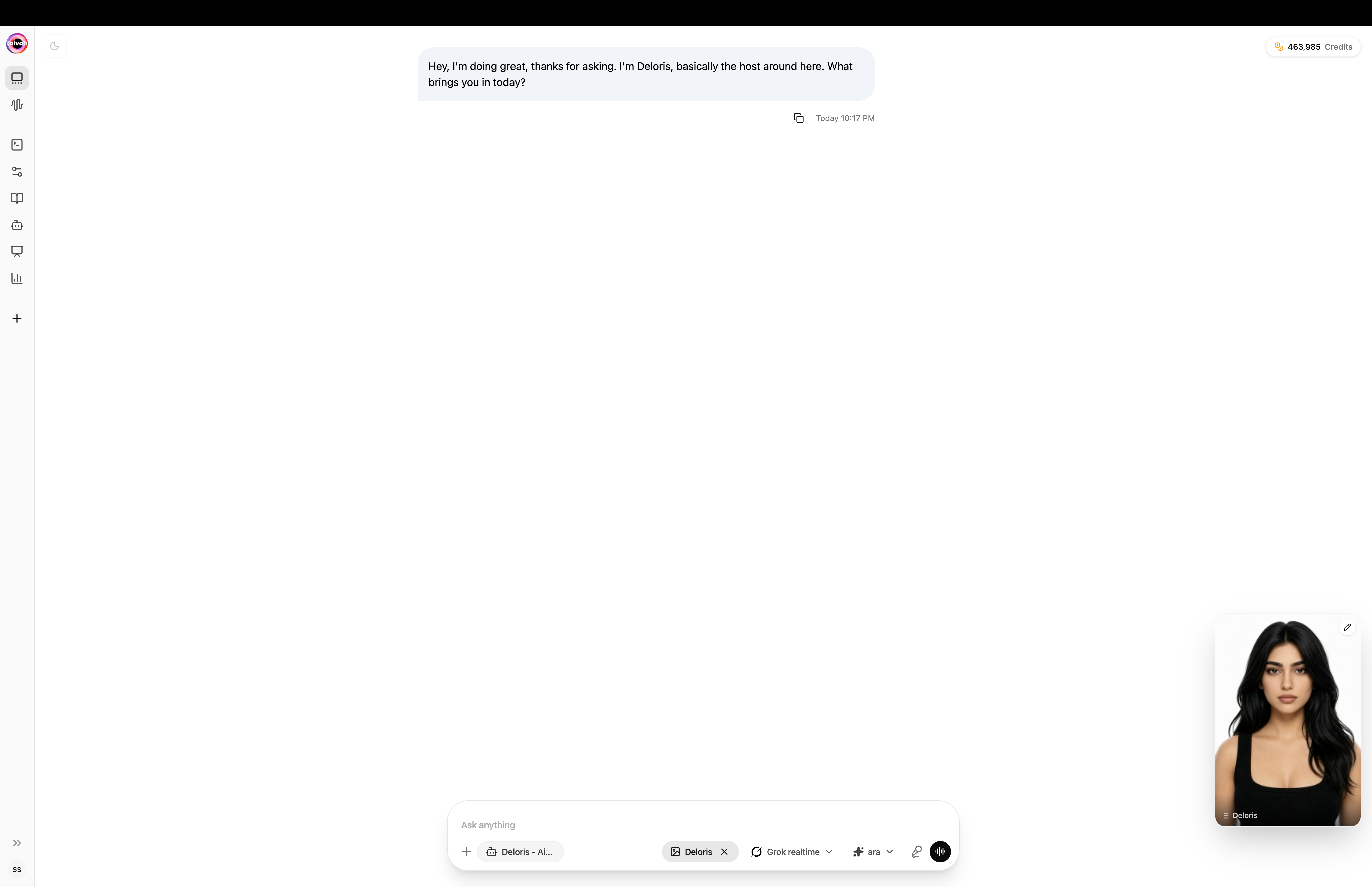 Chat with character thumbnail