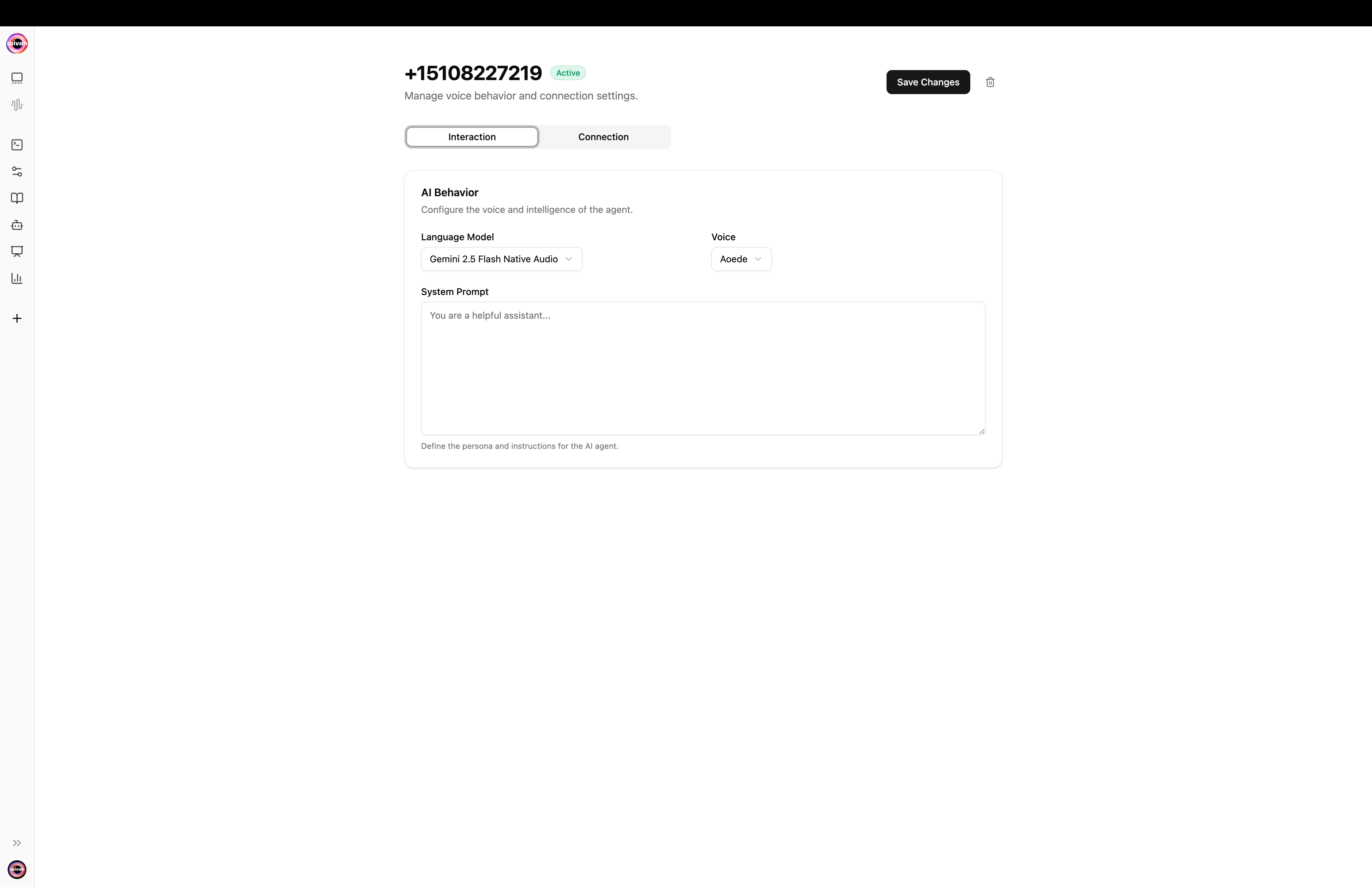 Telephony Interaction config