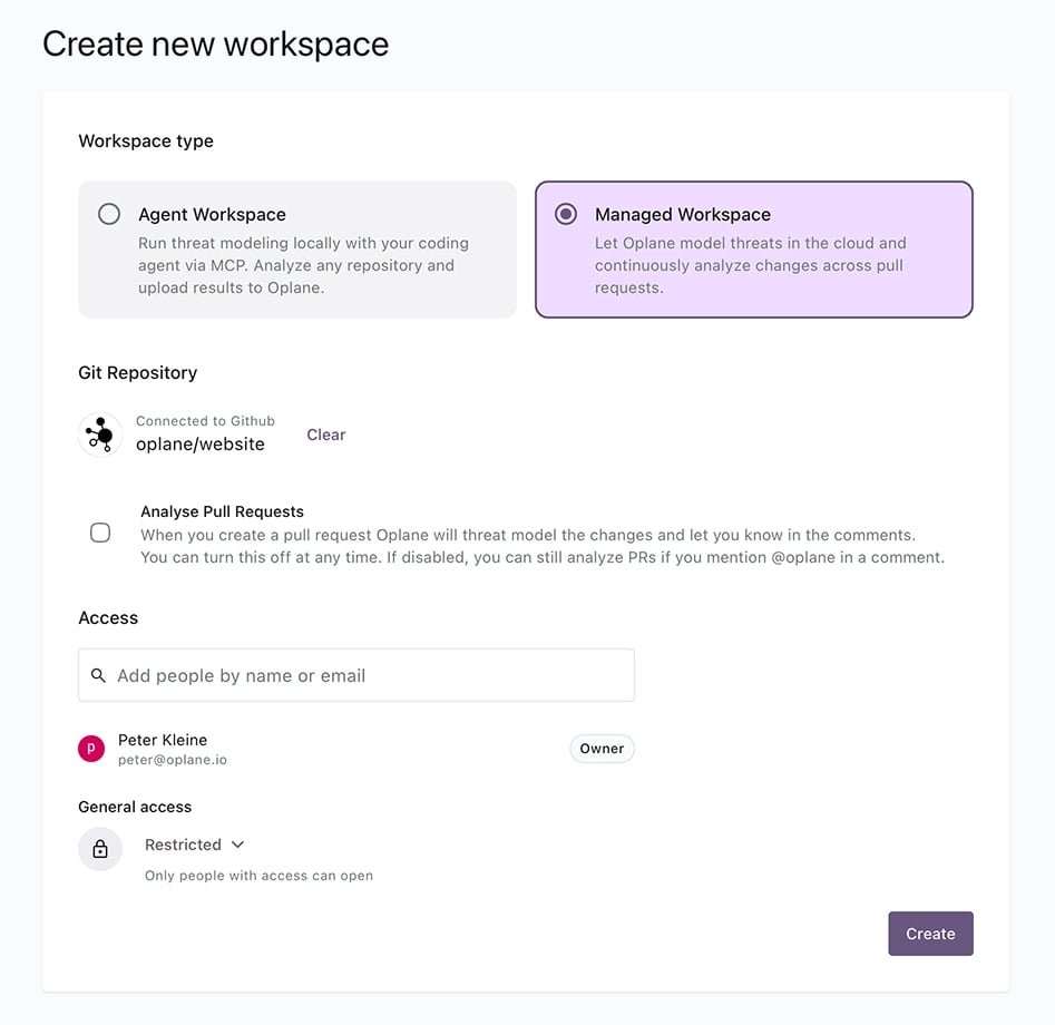 Configure workspace settings