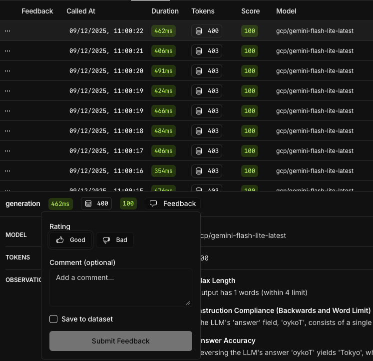 Add feedback in platform