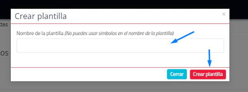 Crear una nueva plantilla