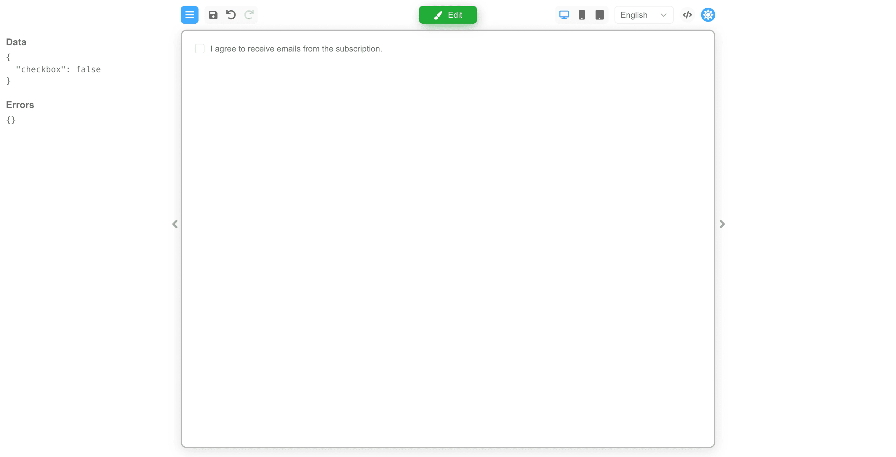 Conditional logic example
