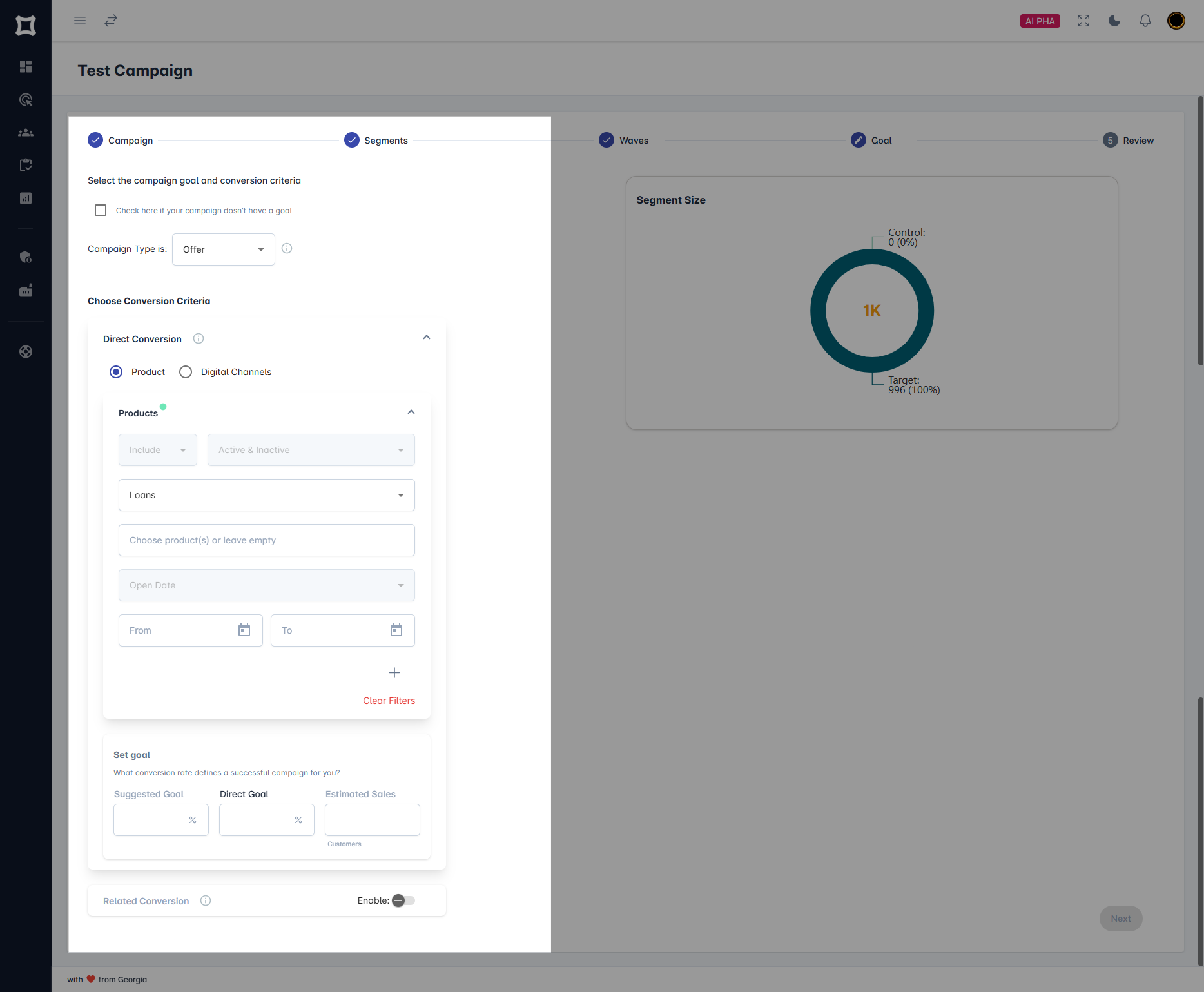 New Outreach - Goals