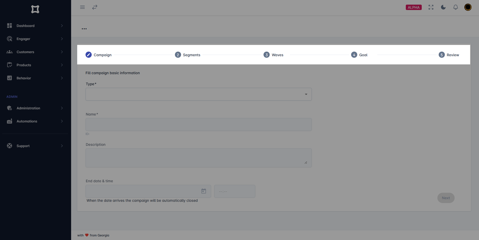 New Outreach - Steps
