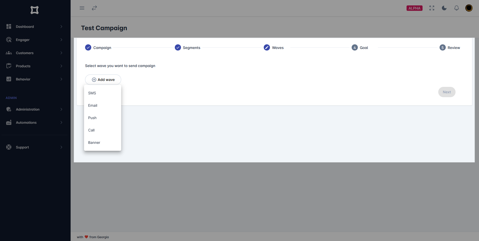 New Outreach - Waves