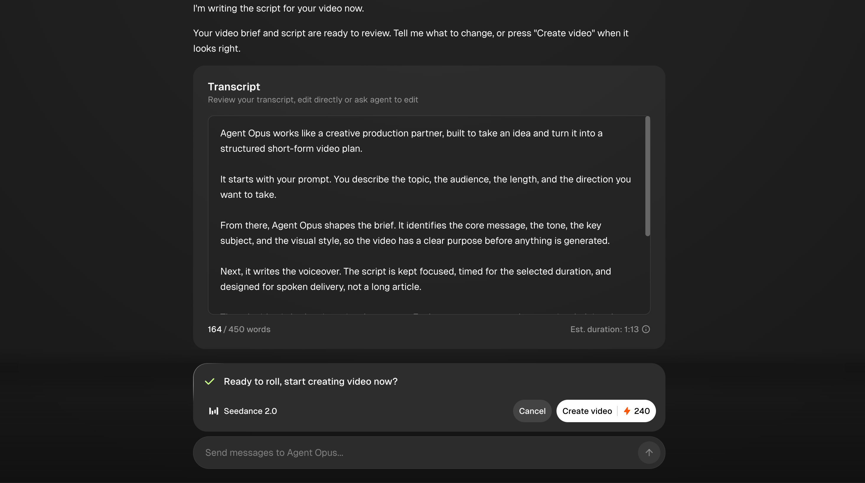 Agent User Transcript Agent Opus FAQ - Opus Clip