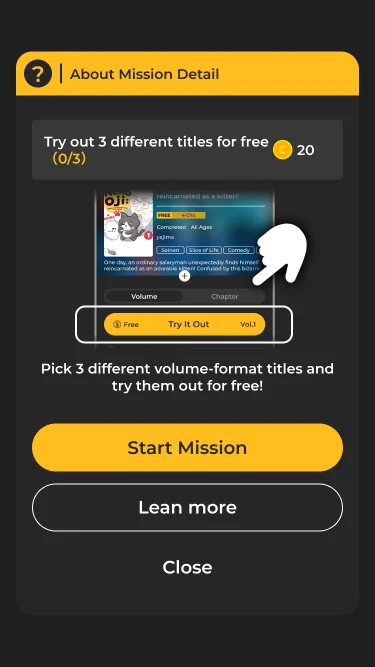 Mission 1 banner