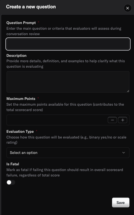Scorecards - Oration AI Documentation