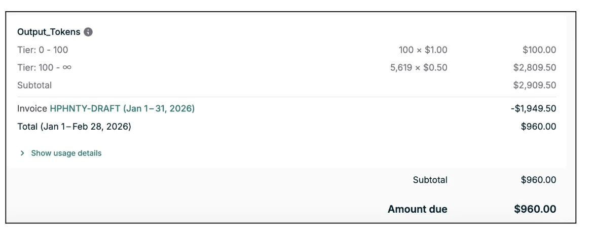 February Invoice