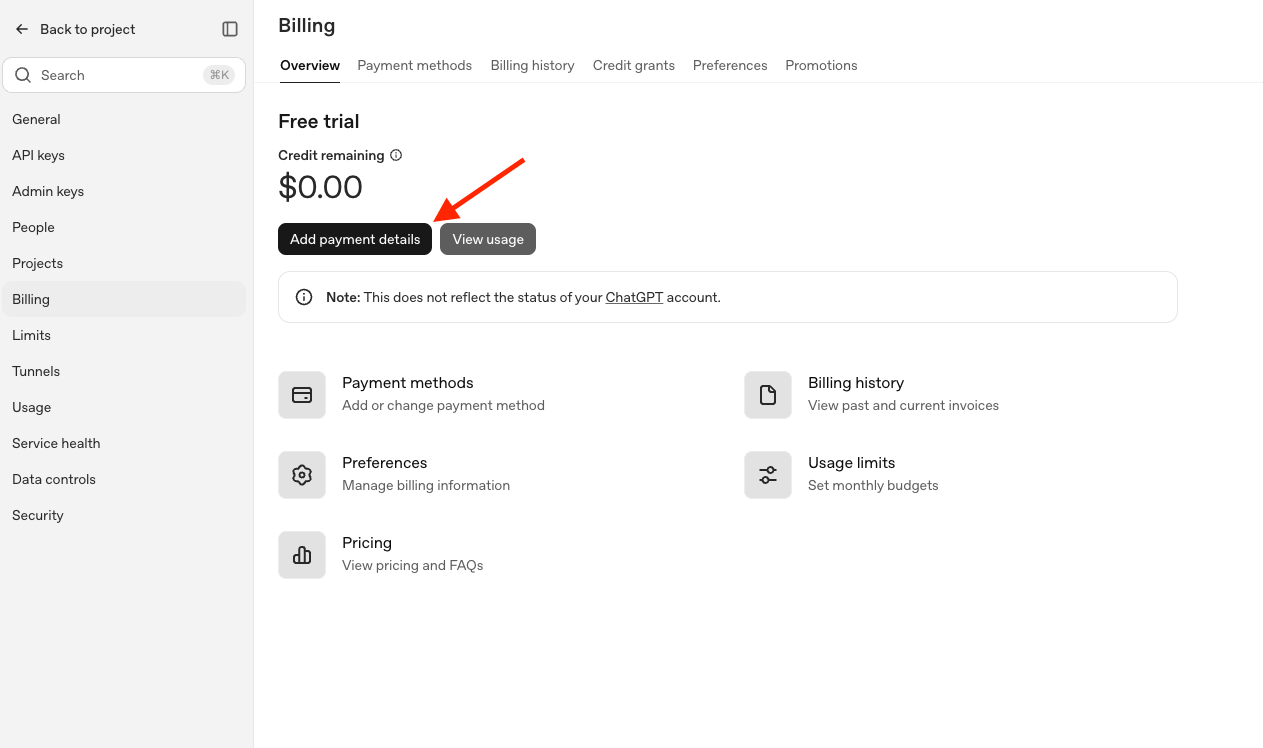 Add Payment Method Gpt