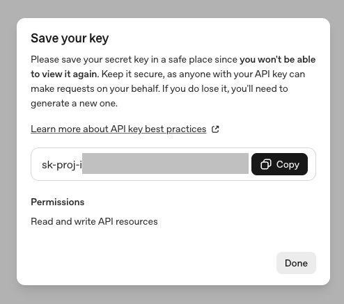 Save Your Key Gpt