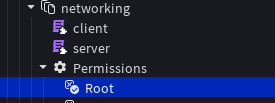 Example of permissions