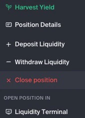 Position menu