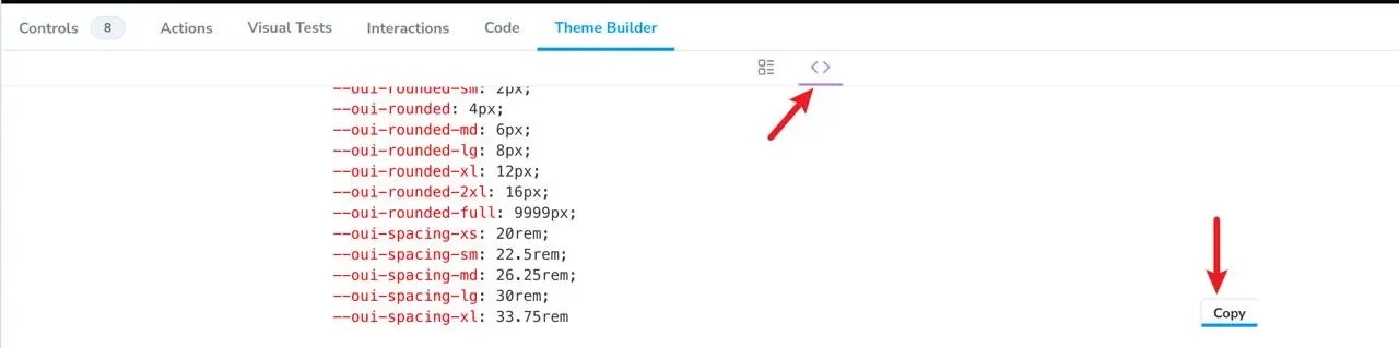 Theme Builder CSS export