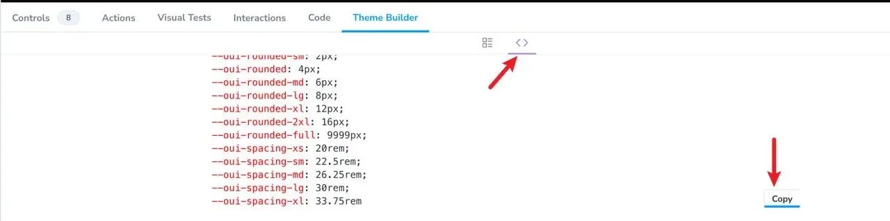 Theme Builder CSS export