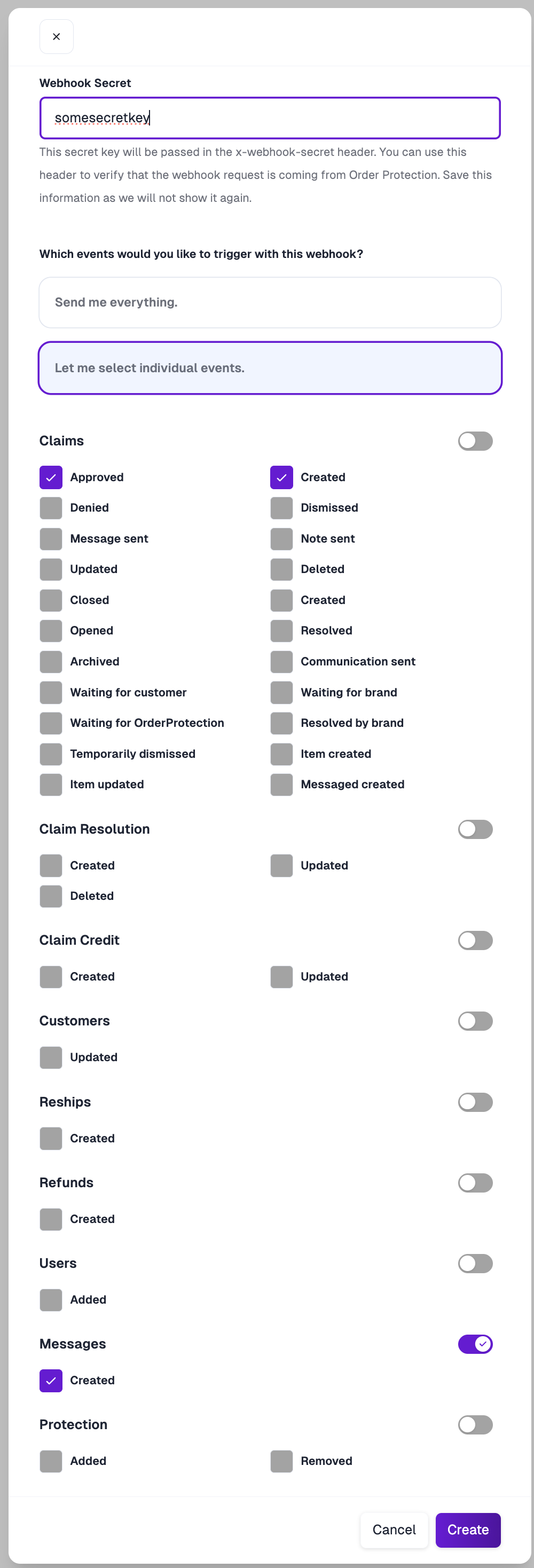 webhook-select-events