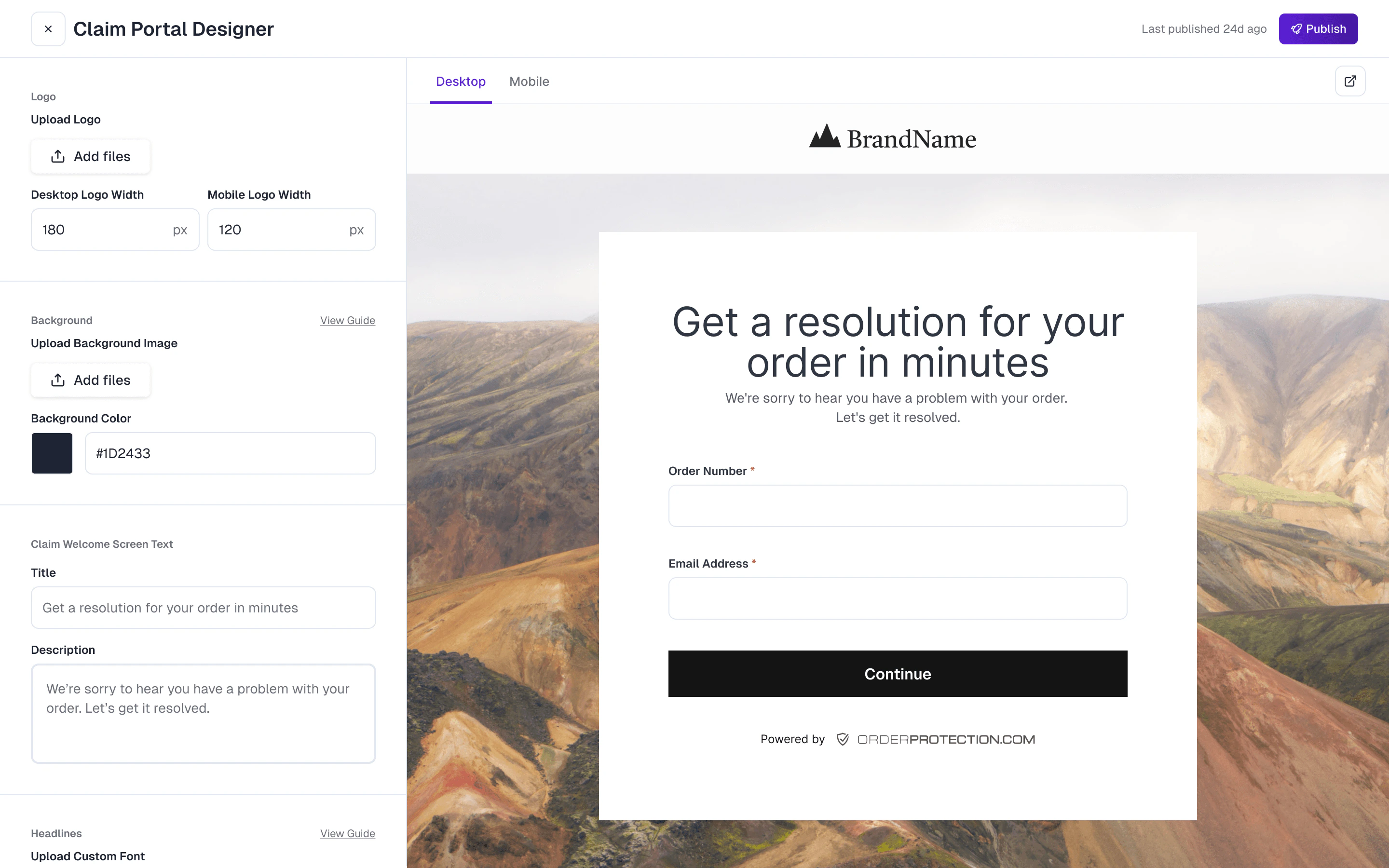 Claim portal designer overview