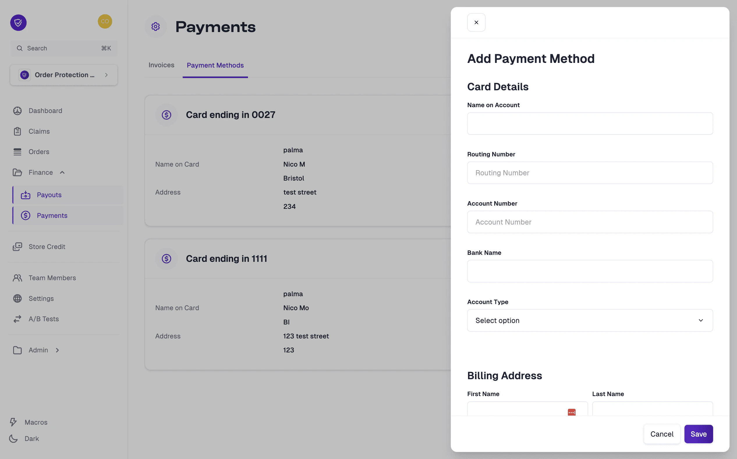 Add a payment method