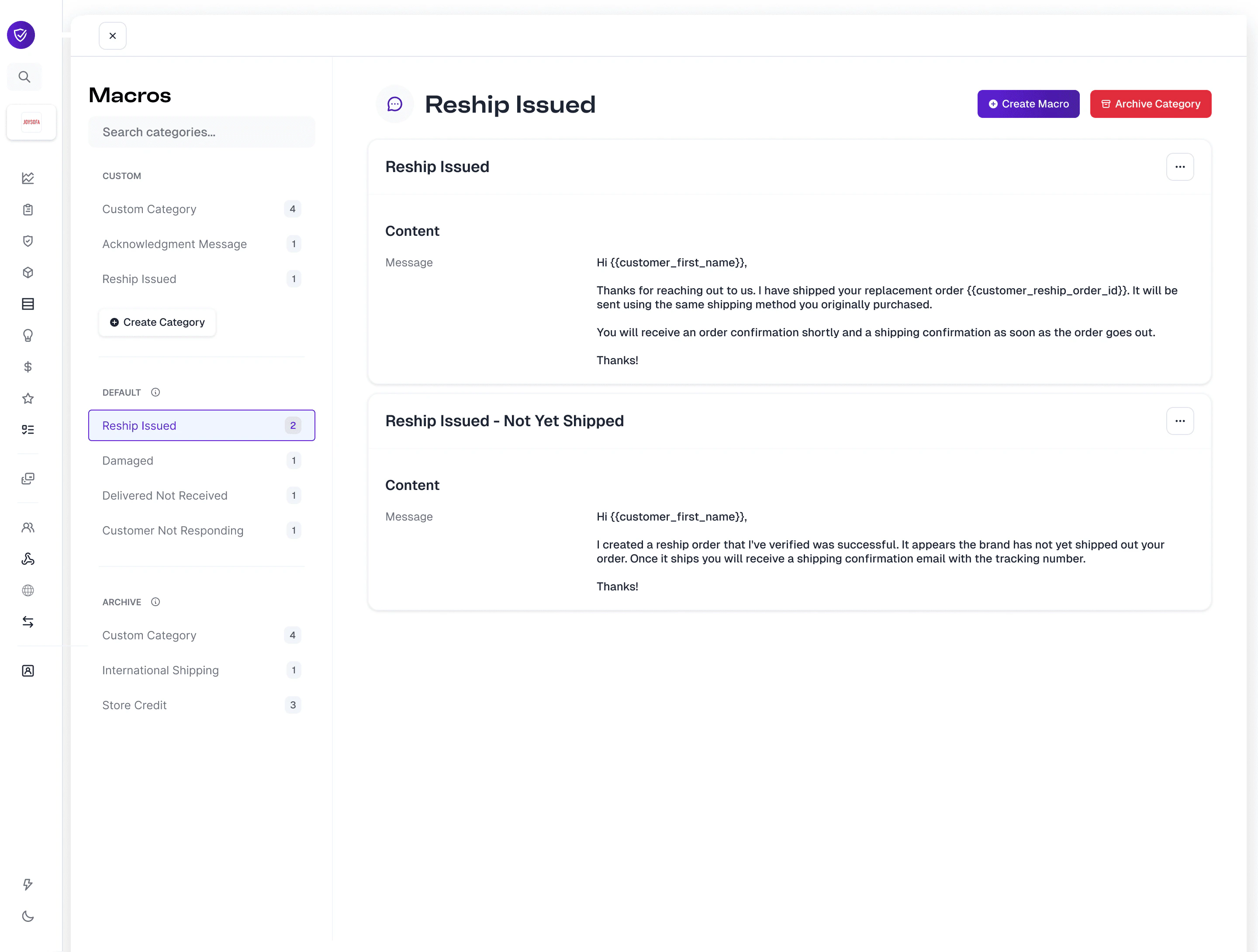 Macros overview