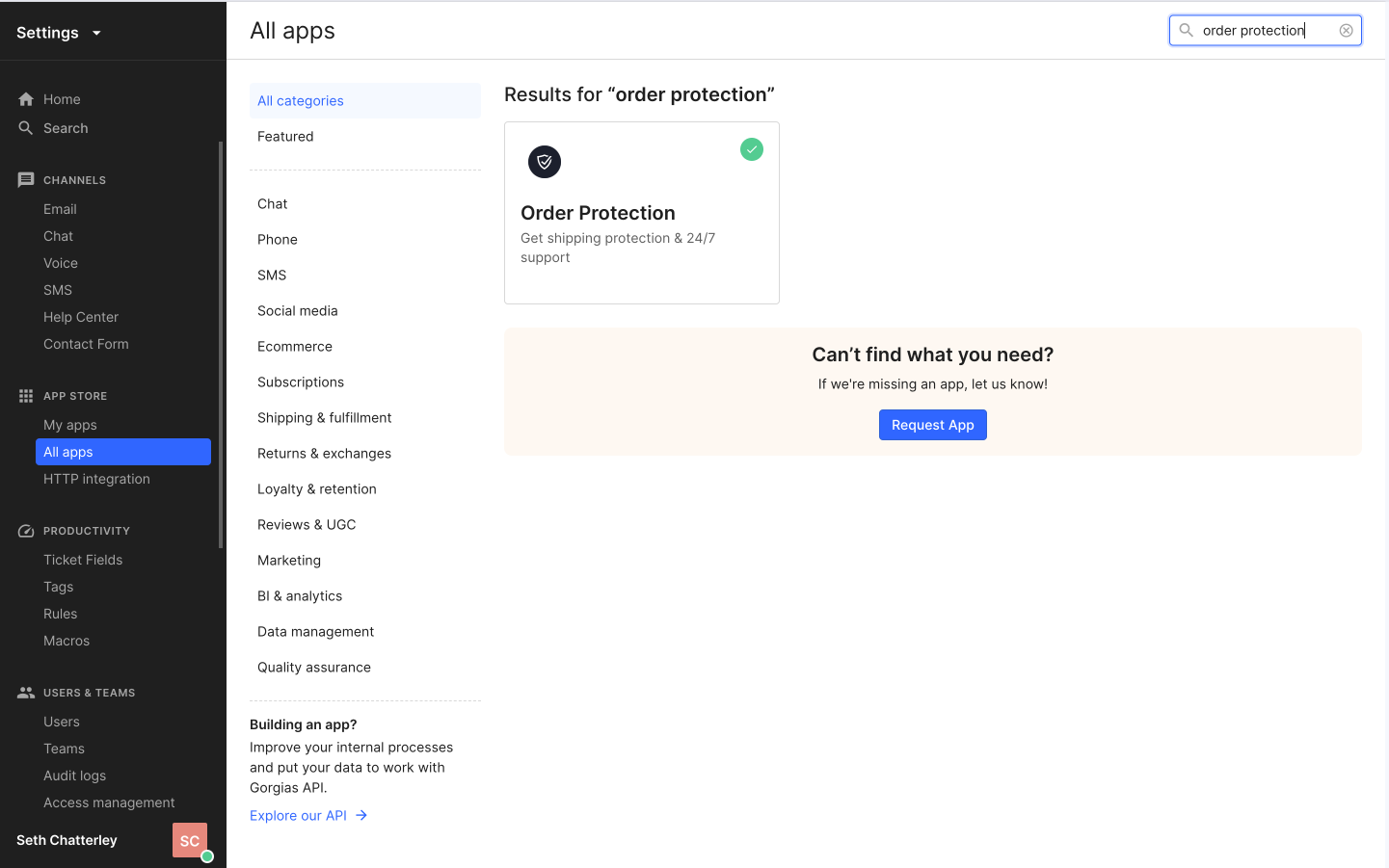Find Order Protection