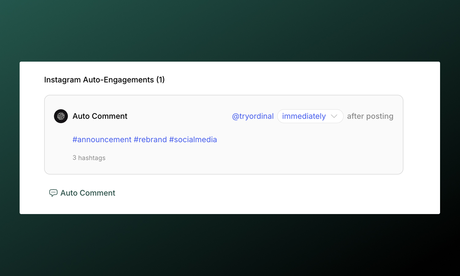Instagram Team Engagements
