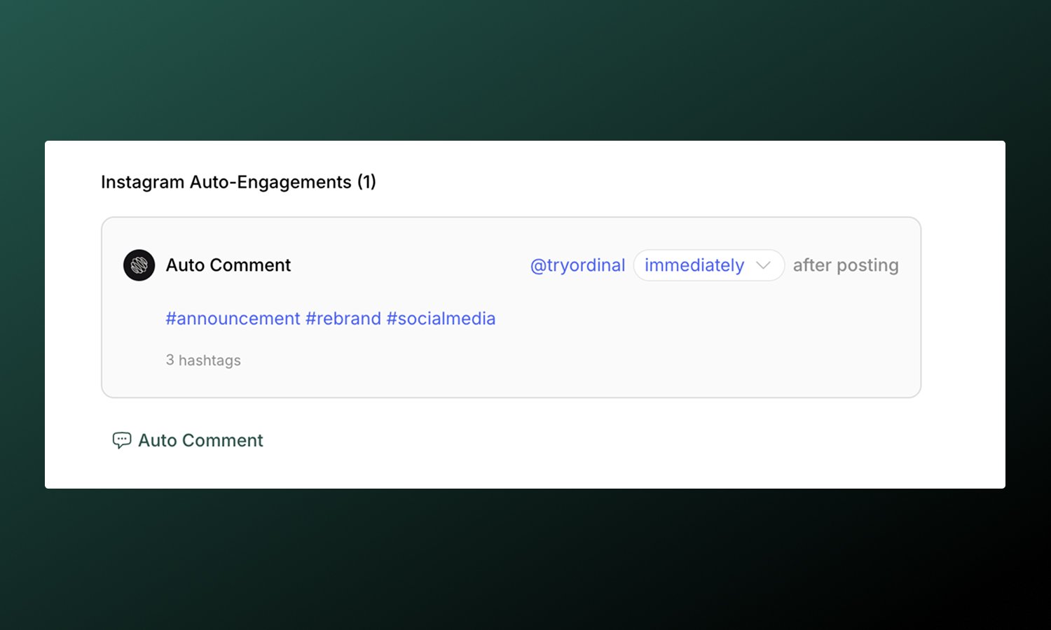 Instagram Team Engagements