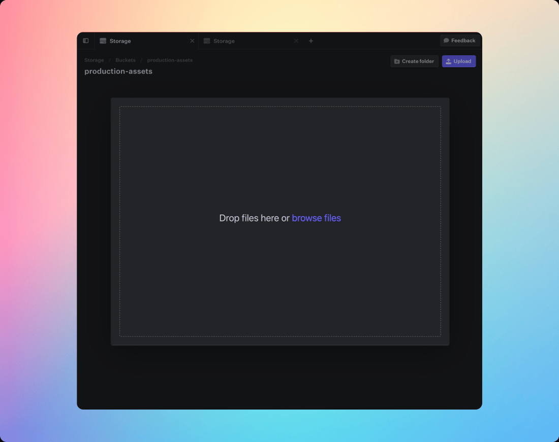 Loading Ui Native System Upload through UI - Fastgen
