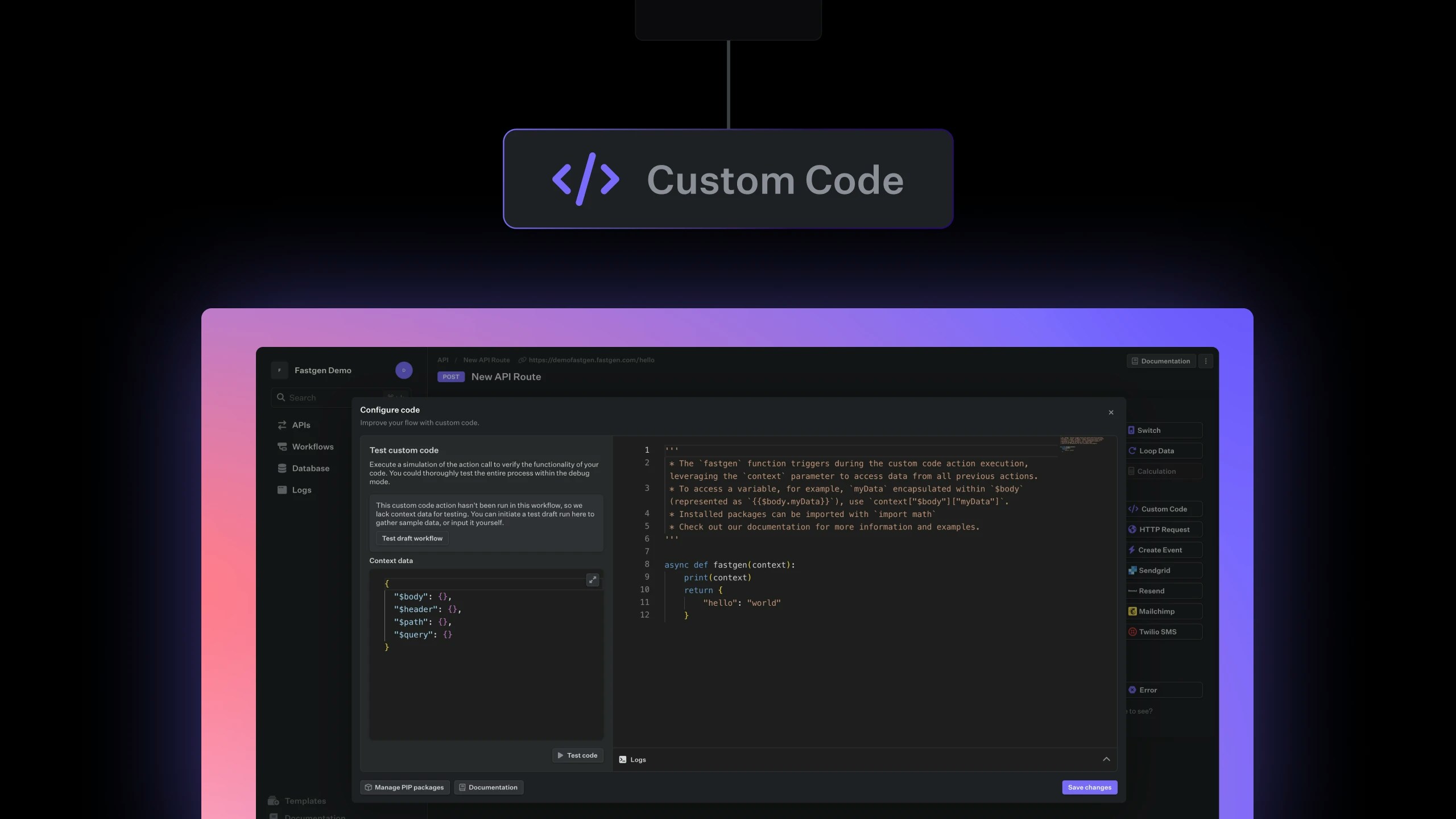 custom-code-header