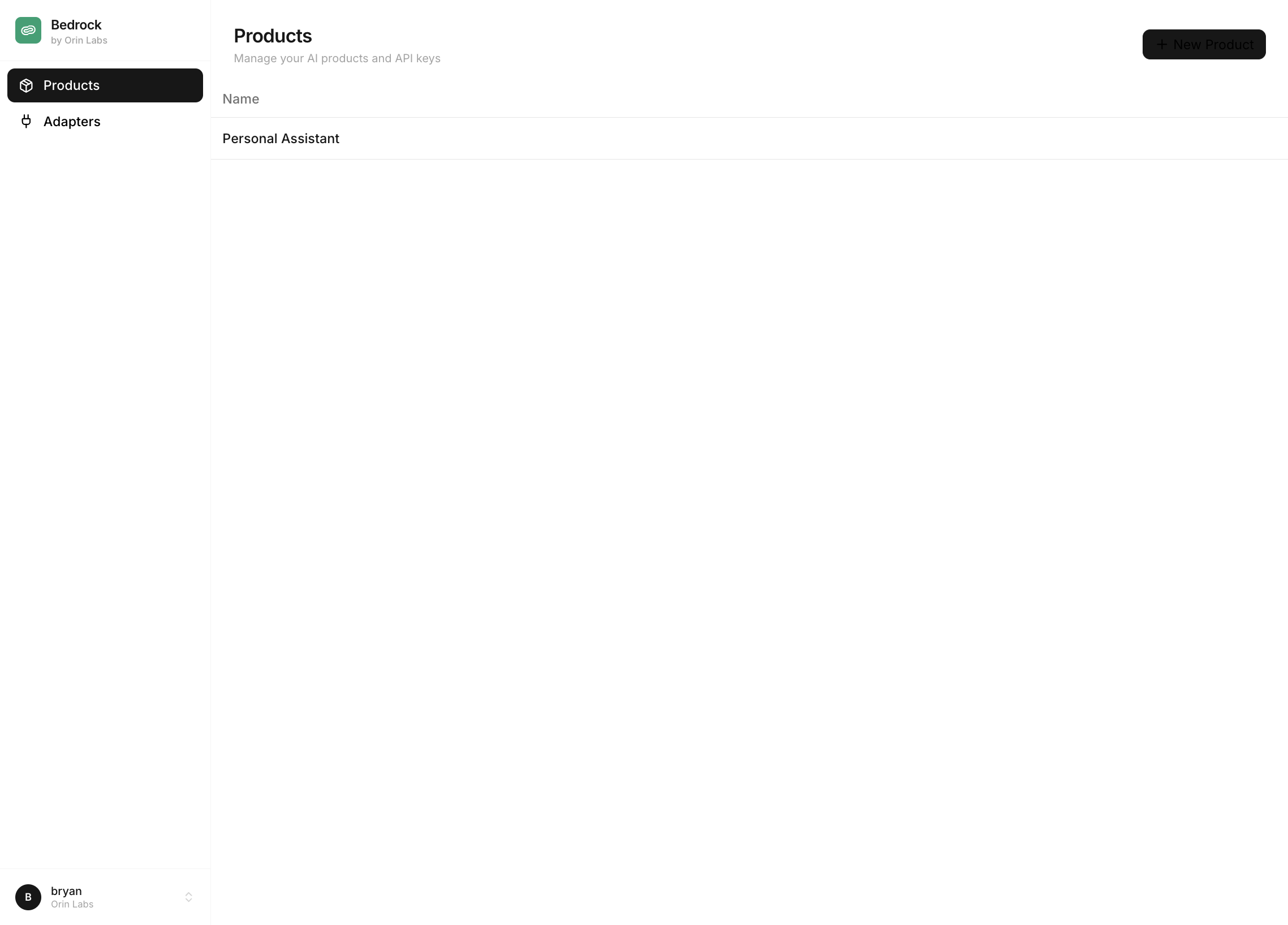 Templates list
