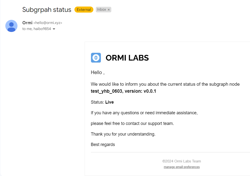 Email Preferences