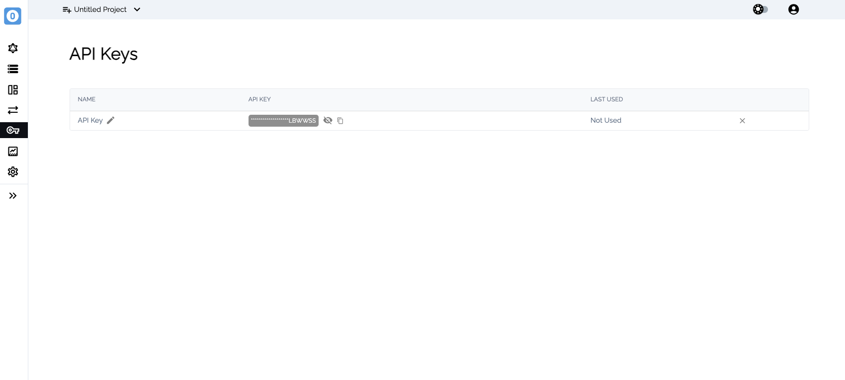 0xGraph API Keys