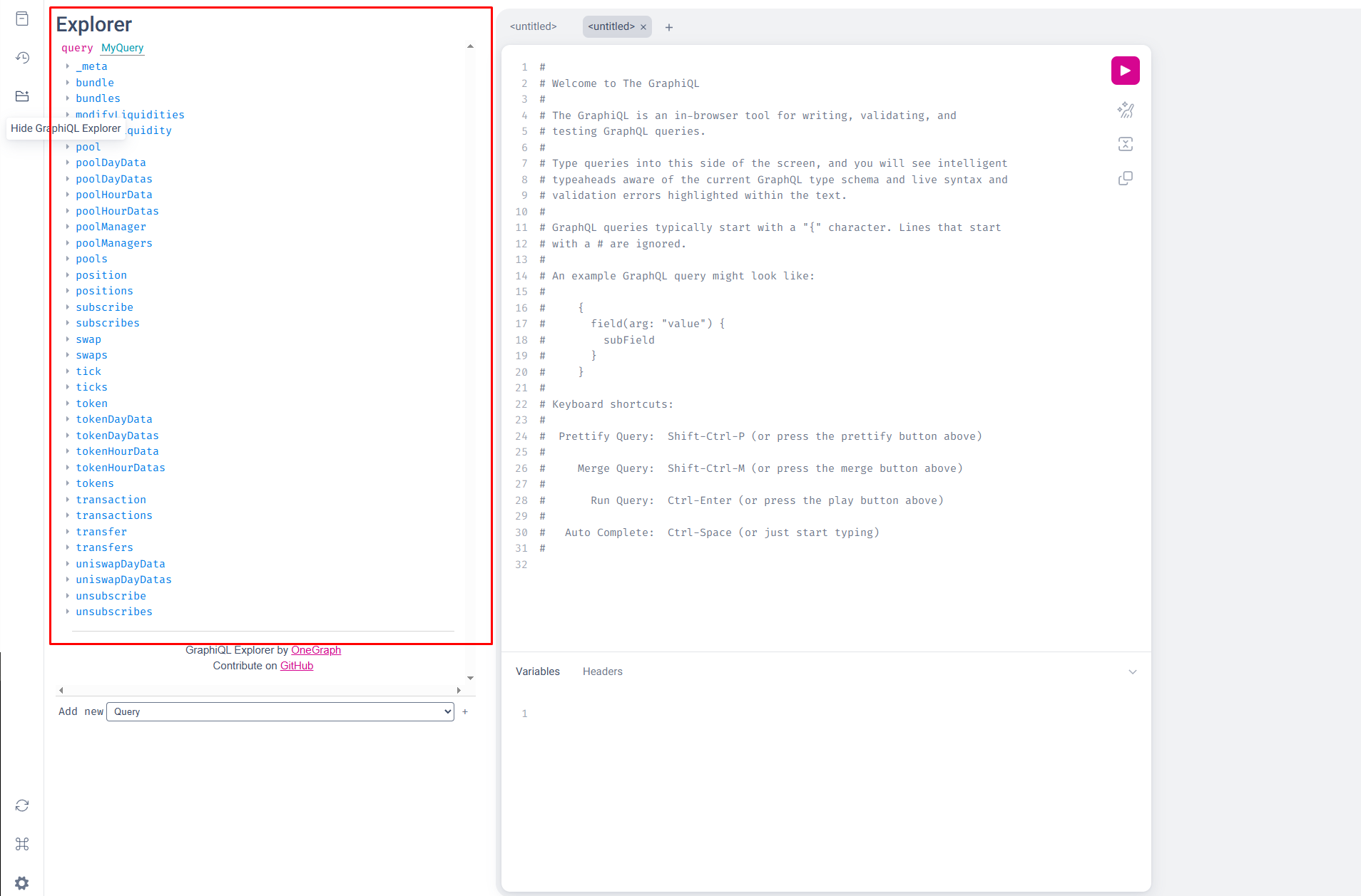 0xGraph graph init