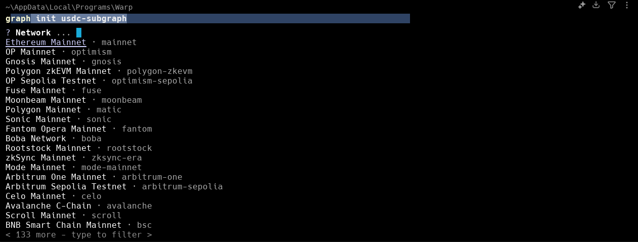0xGraph graph init