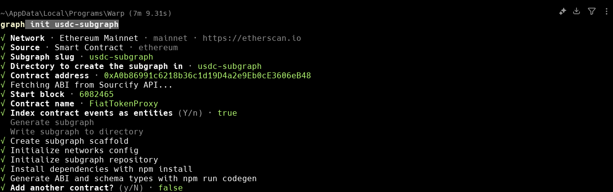 0xGraph graph init