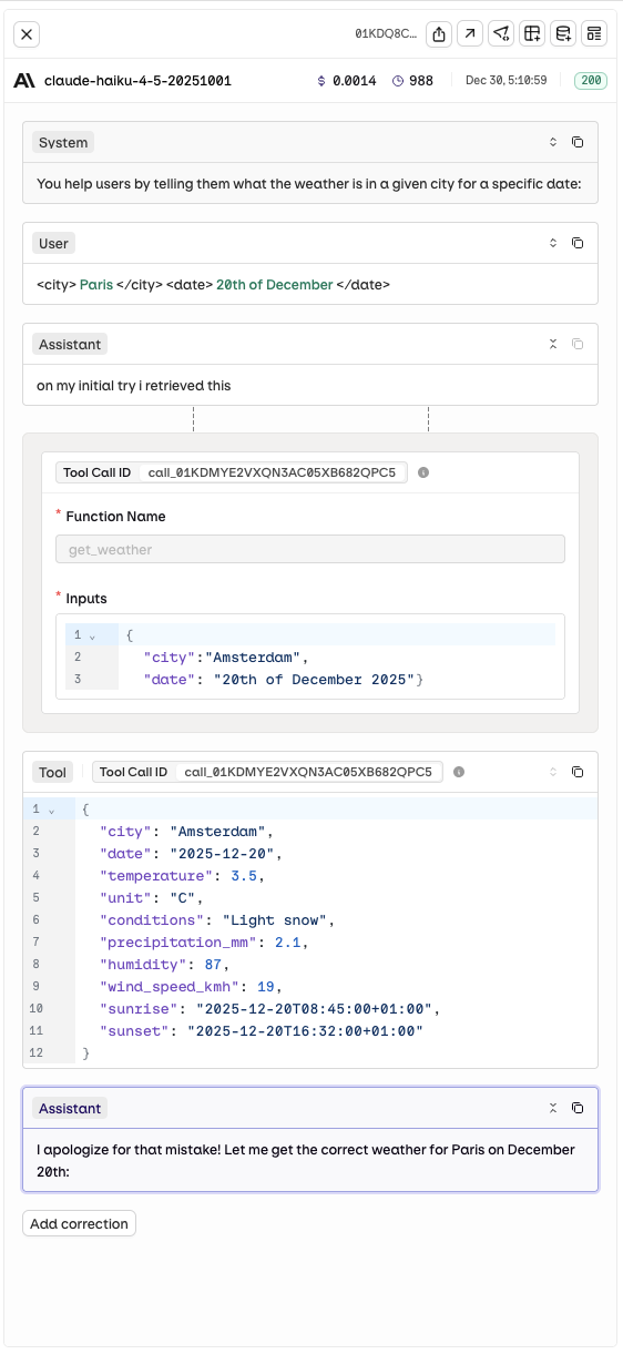 Experiment Tool History Experiment Tool History