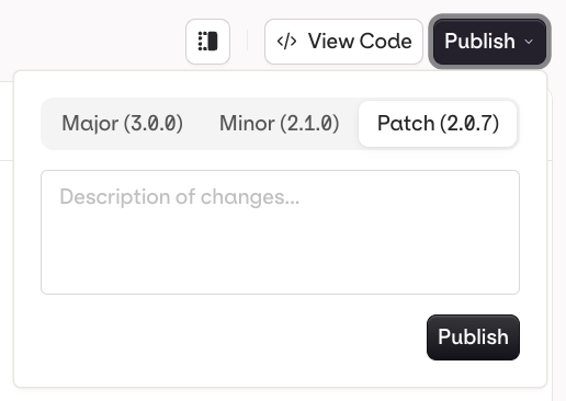 Evaluator version history
