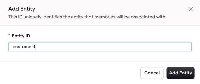 Memory Add Entity Studio
