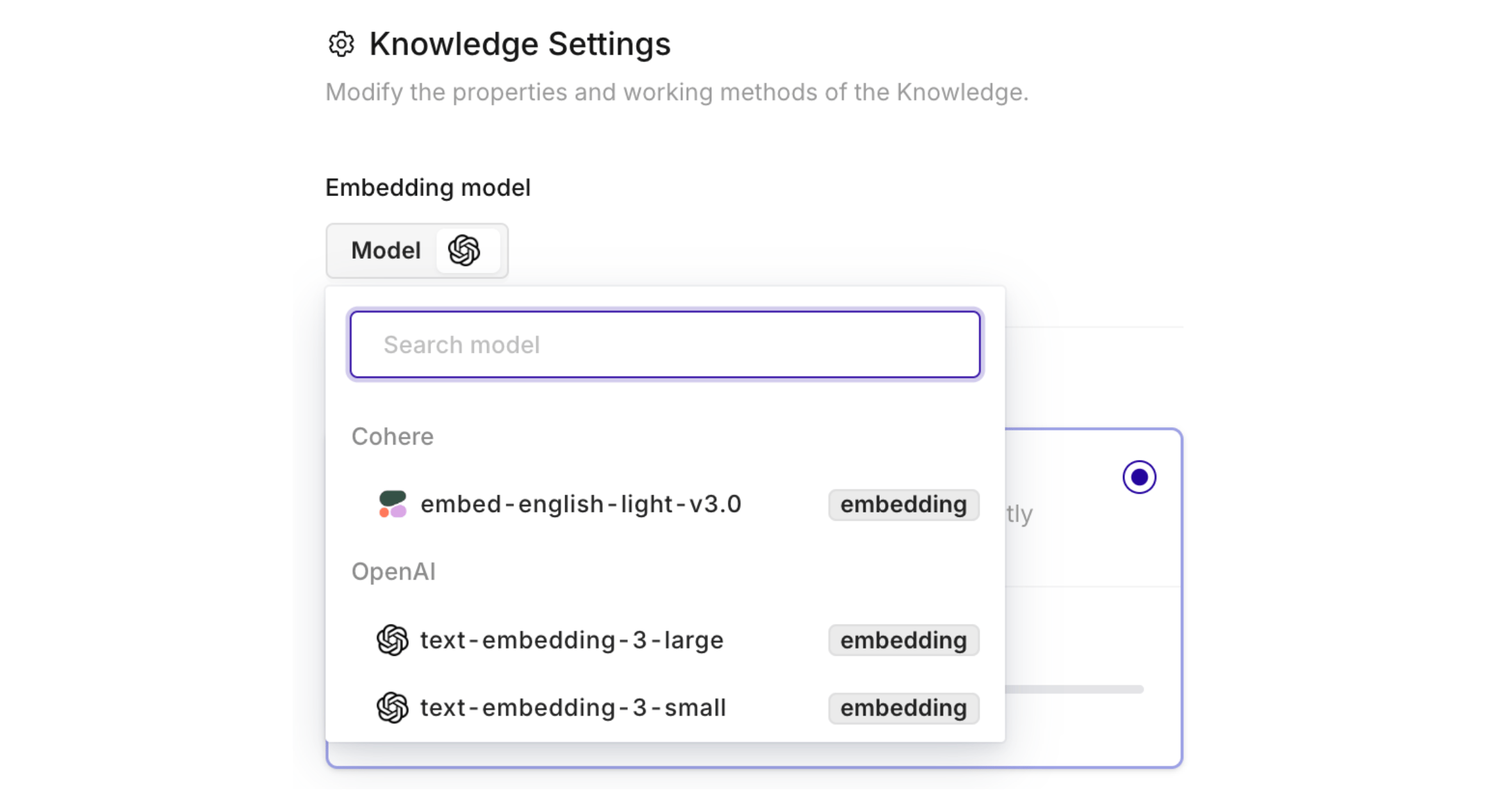 You need to have activated Embedding models within the AI Gateway.