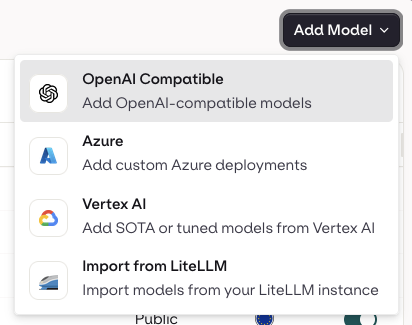 Add Model Openai Compatible