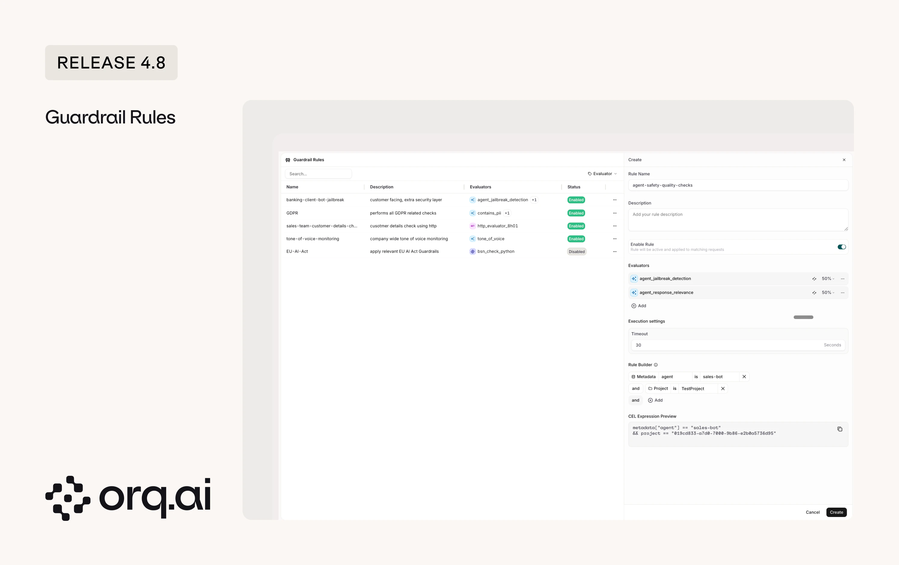 Guardrails on Router