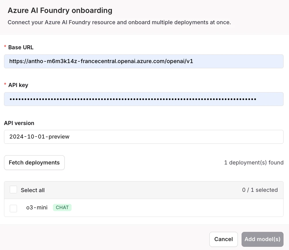Azure Configure