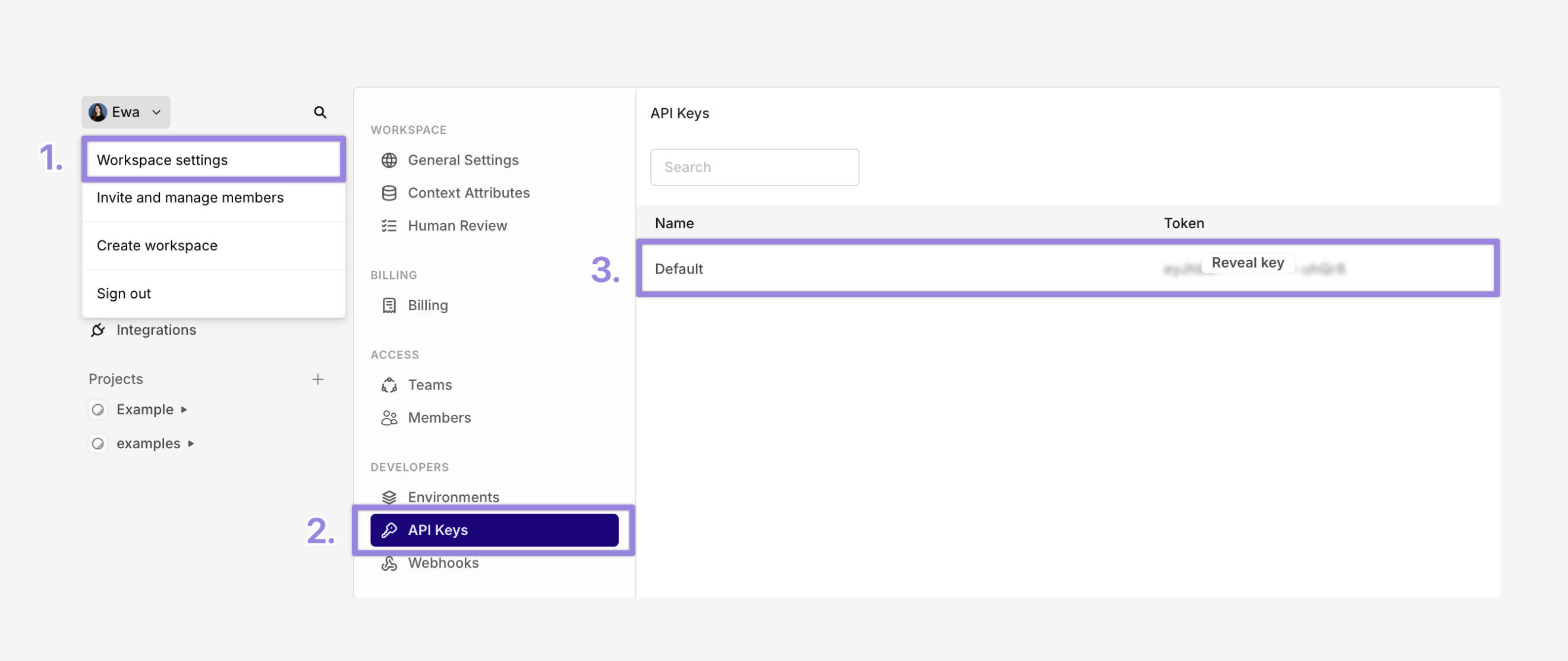 How to find API Key in Orq